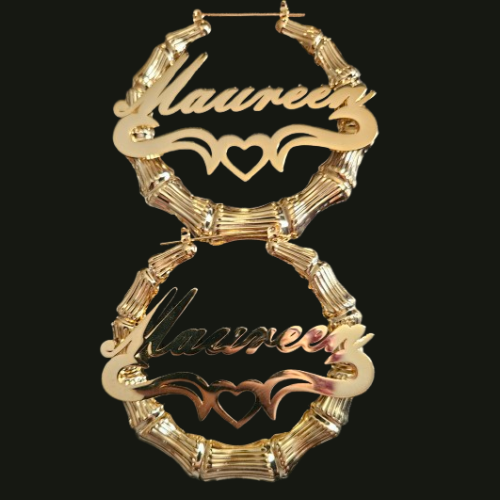 Customs hoop earrings