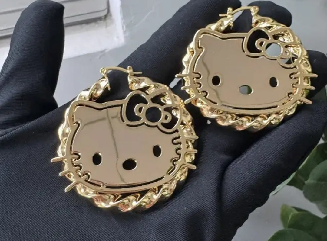 Customs hoop earrings